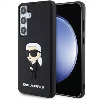Karl Lagerfeld KLHCS24M3DRKINK Hardcase 3D Rubber Ikonik for Samsung Galaxy S24+ Black