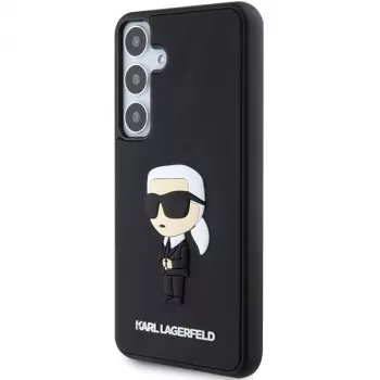 Karl Lagerfeld KLHCS24M3DRKINK Hardcase 3D Rubber Ikonik for Samsung Galaxy S24+ Black