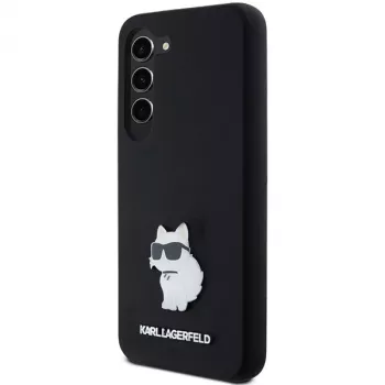 Karl Lagerfeld KLHCS23SSMHCNPK S23 S911 Black Hardcase Silicone Choupette Metal Pin