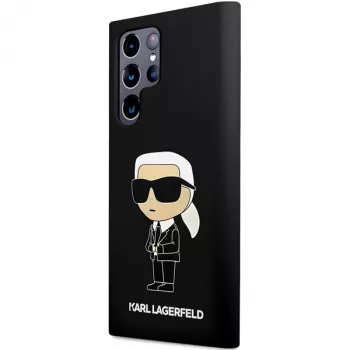 Karl Lagerfeld Ikonik Silicone Case for Samsung Galaxy S24 Ultra - Black