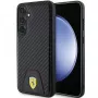 Ferrari FEHCS24MN3PUK Hard Case for Samsung Galaxy S24+ (SM-S926) - Carbon Stitched Bottom - Black