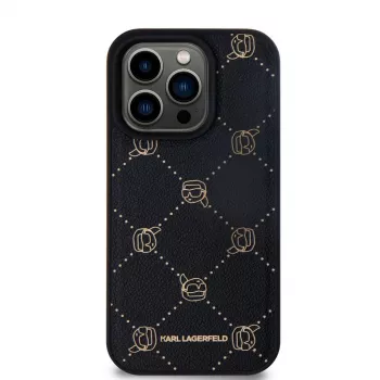 Karl Lagerfeld iPhone 15 Pro Max 6.7 inch Black MagSafe Karl Head Protective Case