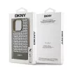 DKNY DKHMP15XPSOSPW Hardcase Leather Printed Pattern Metal Logo MagSafe for iPhone 15 Pro Max 6.7 inch Brown