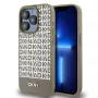 DKNY DKHMP15XPSOSPW Hardcase Leather Printed Pattern Metal Logo MagSafe for iPhone 15 Pro Max 6.7 inch Brown