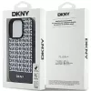 DKNY DKHMP15XPSOSPK Hardcase Leather Printed Pattern Metal Logo MagSafe for iPhone 15 Pro Max 6.7 Black