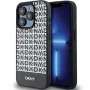 DKNY DKHMP15XPSOSPK Hardcase Leather Printed Pattern Metal Logo MagSafe for iPhone 15 Pro Max 6.7 Black
