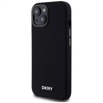 DKNY DKHMP14SSMCHLK Hardcase Liquid Silicone MagSafe Case for iPhone 13/14/15 6.1 inch Black