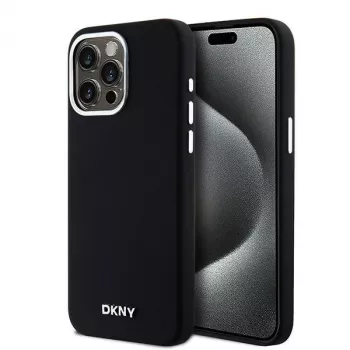 DKNY DKHMP14XSMCHLK Hardcase Liquid Silicone MagSafe Case for Apple iPhone 14 Pro Max 6.7 inch Black