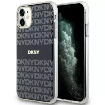DKNY DKHMN61HRHSEK Hard Case for Apple iPhone 11 / iPhone XR 6.1 inch Black IML Mono & Stripe MagSafe