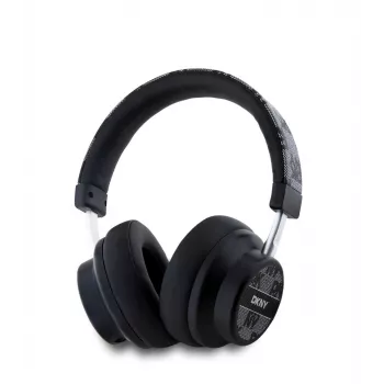 DKNY DKBHM2PCSHLK Bluetooth Over-Ear Headphones, Black Checkered Pattern