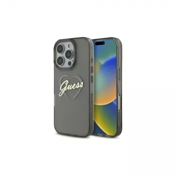 Guess GUHCP16XHCHGSPK iPhone 16 Pro Max 6.9 Hardcase IML Heart Black