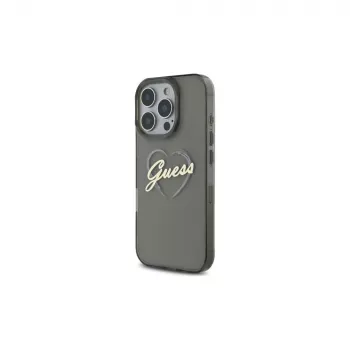 Guess GUHCP16XHCHGSPK iPhone 16 Pro Max 6.9 Hardcase IML Heart Black