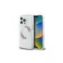 Guess GUHMP16LHFWFCT Hardcase for iPhone 16 Pro 6.3 inch Transparent IML Flowers Wreath MagSafe