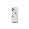 Guess GUHMP16LHFWFCT Hardcase for iPhone 16 Pro 6.3 inch Transparent IML Flowers Wreath MagSafe
