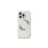 Guess GUHMP16LHFWFCT Hardcase for iPhone 16 Pro 6.3 inch Transparent IML Flowers Wreath MagSafe