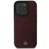 Mercedes-Benz MEHMP16L23RBARR Hardcase for iPhone 16 Pro 6.3 inch Red Textured and Plain Leather MagSafe