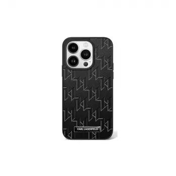Karl Lagerfeld KLHMP16SPKHPORPK Hardcase Hot Stamp Magsafe for iPhone 16 6.1 Black