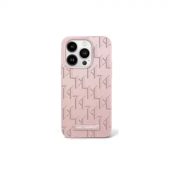 Karl Lagerfeld KLHMP16SPKHPORPP Hardcase Hot Stamp MagSafe for Apple iPhone 16 6.1 inch Pink