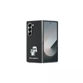 Karl Lagerfeld KLHCZFD6SAPKCNPK Saffiano Metal Pin Hard Case for Samsung Galaxy Z Fold6 (F956) - Black