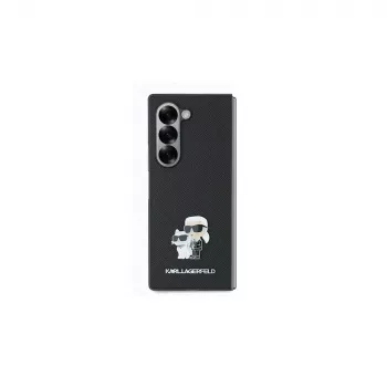 Karl Lagerfeld KLHCZFD6SAPKCNPK Saffiano Metal Pin Hard Case for Samsung Galaxy Z Fold6 (F956) - Black