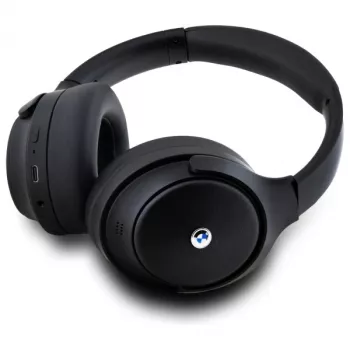 BMW Over-Ear Bluetooth Headphones with Active Noise Cancellation, Black, Metal Logos
