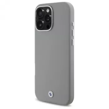 BMW M Collection Sign Full Wrapped Metal Hardcase for Apple iPhone 16 Pro Max 6.9 inch Grey MagSafe