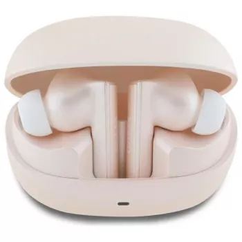 Guess Capsule Printed Logo - Bluetooth TWS ANC & ENC Headphones + Charging Case (Pink)
