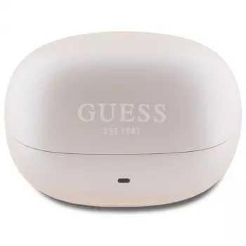 Guess Capsule Printed Logo - Bluetooth TWS ANC & ENC Headphones + Charging Case (Pink)