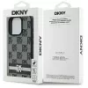 DKNY DKHCP16LPCPTSSK Hard Case for Apple iPhone 16 Pro 6.3 inch Black Checkered Pattern & Printed Stripes