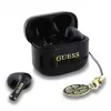 Guess Glossy Effect Printed Classic Logo & Charm TWS Bluetooth Earbuds with Charging Case (Black)
