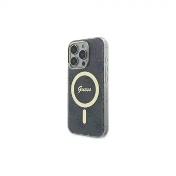 Guess GUHMP16XH4STK Hardcase for Apple iPhone 16 Pro Max 6.9 inch Black IML 4G MagSafe