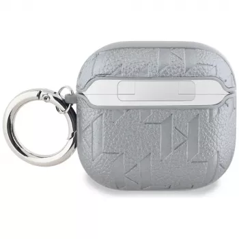 Karl Lagerfeld Monogram Karl Head Case for AirPods 4 (Silver)