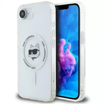 KARL LAGERFELD IML Metal Choupette Head MagSafe Case for iPhone 16e / 17e White