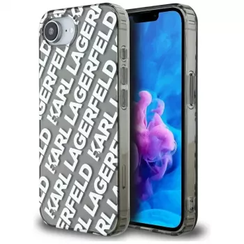 KARL LAGERFELD IML Repeat Logo Case for Apple iPhone 16e / 17e - Silver