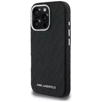 KARL LAGERFELD FW Stamped KarlMagSafe Case for iPhone 16 Pro Max Black