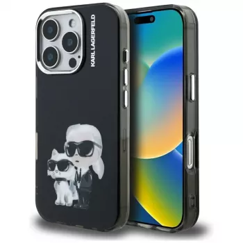 KARL LAGERFELD IML Aquarelle Protective Case for Apple iPhone 16 Pro - Black