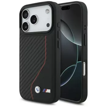 BMW M Carbon Line & Logo MagSafe Case for Apple iPhone 17 Pro Red