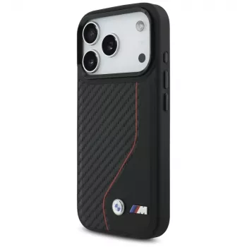 BMW M Carbon Line & Logo MagSafe Case for Apple iPhone 17 Pro Red
