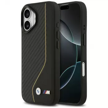 BMW M Carbon Line & Logo MagSafe Case for iPhone 17 Yellow