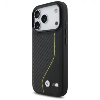 BMW M Carbon Line & Logo MagSafe Case for iPhone 17 Pro Yellow