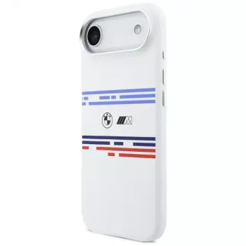 BMW M Silicon Horizontal Line MagSafe Case for iPhone Air White