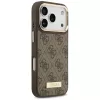 Guess 4G Logo Plate MagSafe Case for Apple iPhone 17 Pro Brown