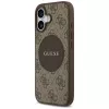 Guess 4G Circle Classic Logo MagSafe Back Cover for Apple iPhone 17 - Brown