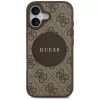 Guess 4G Circle Classic Logo MagSafe Back Cover for Apple iPhone 17 - Brown