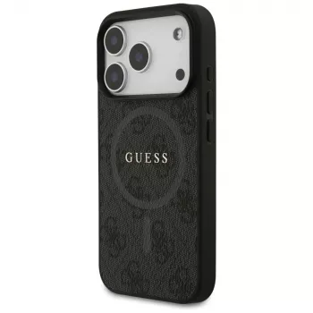 Guess 4G Ring Classic Logo MagSafe Case for iPhone 17 Pro (Black)