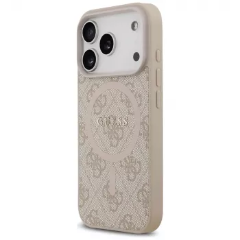 Guess 4G Ring Classic Logo MagSafe Case for iPhone 17 Pro Pink