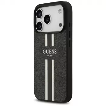 Guess 4G Printed Stripes MagSafe Case for iPhone 17 Pro (Black)