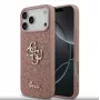 Guess Fixed Glitter Big 4G Case for iPhone 17 Pro Max (Pink)