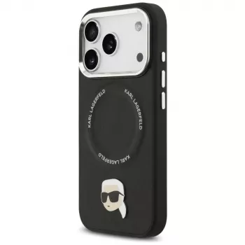 KARL LAGERFELD Karl Pin MagSafe Case for Apple iPhone 17 Pro - Black