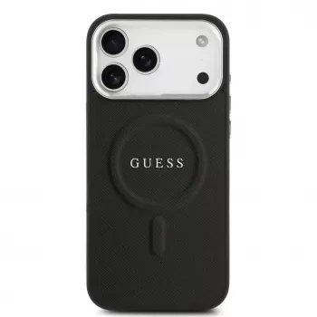 Guess Classic Logo MagSafe Case for iPhone 17 Pro Max Black